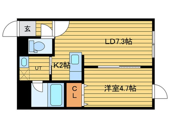 グランディ－ル４５の物件間取画像